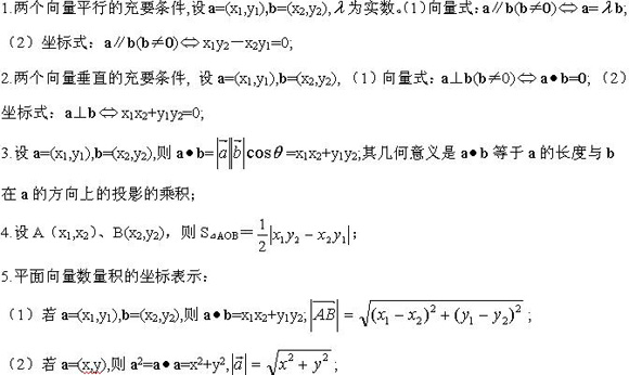 2020年江苏成人高考(文科)数学考点讲解：平面向量知识